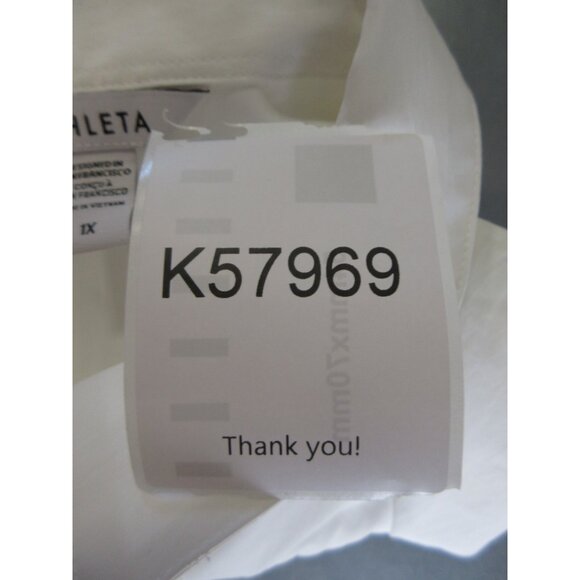 Athleta Top 1X Plus Levitate Poplin Tank Blouse Cinch Waist NEW * - Picture 13 of 13